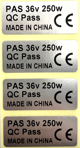 Ebike motor sticker - ebike, 250w